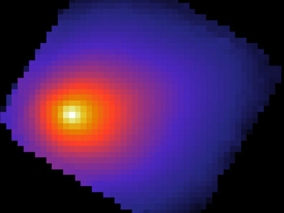 3I/ATLAS imaged by the James Webb Space Telescope's NIRSpec on 6 August 2025, showing an extended coma