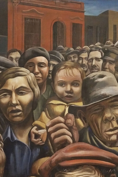 Antonio Berni, Manifestación (1934, detalle)
