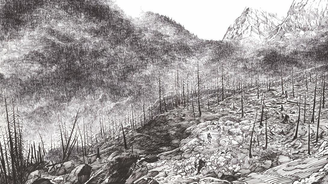 Christophe Bec, Thorgal - La déesse d'ambre. Avec l'aimable autorisation de la Galerie Huberty & Breyne