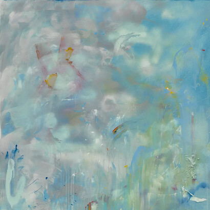 Kwamé Azure Gomez, Ask the woman where she goin, or dare to ask her where she been (detail), 2026. Courtesy of Marianne Boesky Gallery 