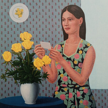 Aldo Damioli, Grazie dei fior (detail). Courtesy of Galleria Vik Milano