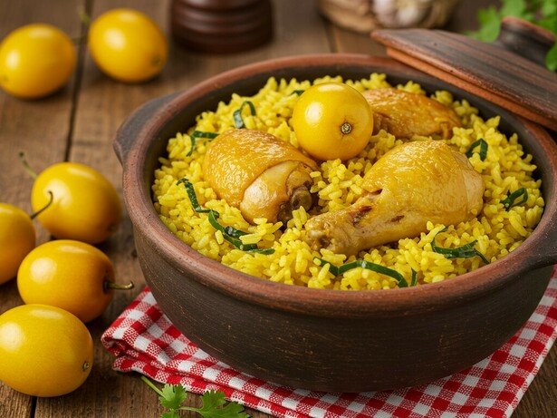 Arroz com pequi e frango caipira. O sabor de viver em Goiânia Goiânia é o de uma cidade jovem, planejada e moderna, mas que carrega nas suas ruas, feiras e mesas uma das tradições mais ricas do Brasil: a gastronomia goiana. Aqui, comer nunca foi apenas uma necessidade, mas um ritual de convivência