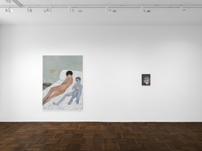 Sanya Kantarovsky, Scarecrow, exhibition view. Courtesy of Michael Werner Gallery