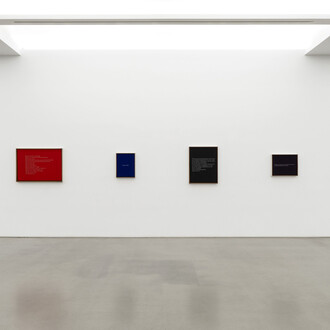 Sophie Calle, Behind the curtain, exhibition view. Courtesy of Perrotin Gallery
