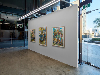 Antony Muia, Warm trees, exhibition view. Courtesy of Art Collective WA