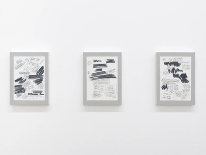 Christoph Hänsli, Erledigt (Done), exhibition view. Courtesy of Galerie Peter Kilchmann