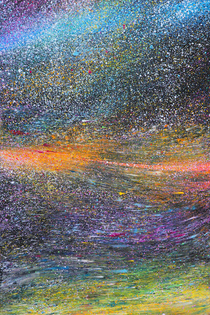 Empireo - olio su tela, 150x75 cm - 2015