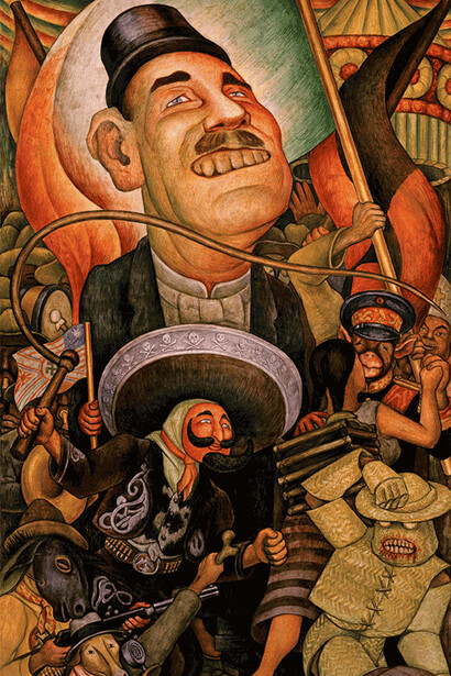 Diego Rivera, Carnaval de la vida mexicana, 1936 (primer panel, detalle)
