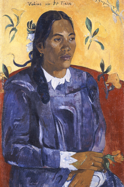 Paul Gauguin, Vahine no te tiare (La femme à la fleur), 1891. Courtesy of Glyptotek