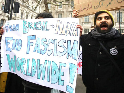 March and rally against fascism in India, held in central London on 25 January 2020