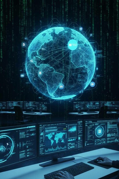 Globo e stazioni di controllo: "La gente sa bene che la nuova moneta digitale sarà uno strumento per tracciare la vita di una persona fin nei minimi dettagli"