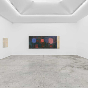 Christopher Le Brun, Moon rising in daylight, vue de l'exposition. Avec l'aimable autorisation d'Almine Rech