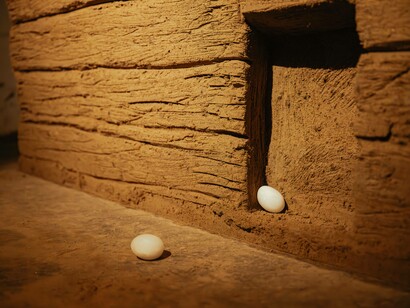 Narges Mohammad, No one bats an eye, exhibition view. Courtesy of Brutus Space