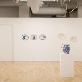 Paul Scott, One way or another, exhibition view. Courtesy of HB381 Gallery