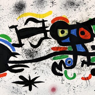 Joan Miró, Barrio chino (detail), 1971. Courtesy of Gomleys Fine Art