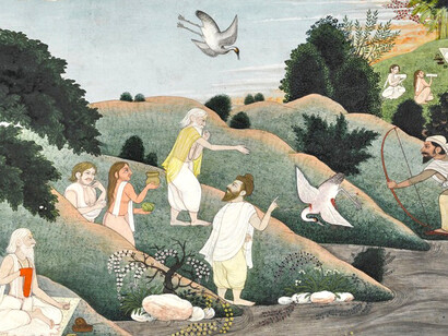 Valmiki and the death of the Sarus crane