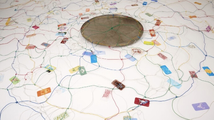 Hijo Nam, Threads of origin, exhibition view. Courtesy of Space776 Gallery