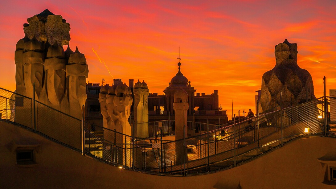 Park Güell is a complex of parks and gardens in Barcelona with architectural elements, located in the La Salut neighborhood of the Gràcia district in Barcelona, Catalonia, Spain