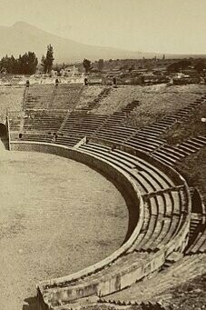 Ruinas de Pompeya, fotografía, Angelo Caccia, 1875