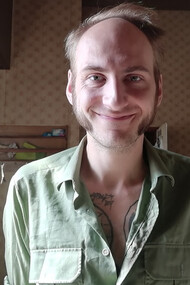 Anatol Svahilec in his flat on Wenceslas square, Prague, Czech Republic, photo by Martina Kroa