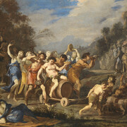 Domenico Gargiulo, detto Micco Spadaro, Corteo di Bacco (dettaglio), 1650 ca. Cortesia della Fondazione De Vito a Forte dei Marmi