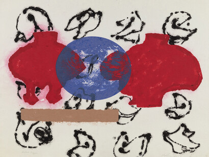 Hung Liu, Fortune page (detail), 1993. © Hung Liu; Courtesy of the estate of the artist and Ryan Lee Gallery