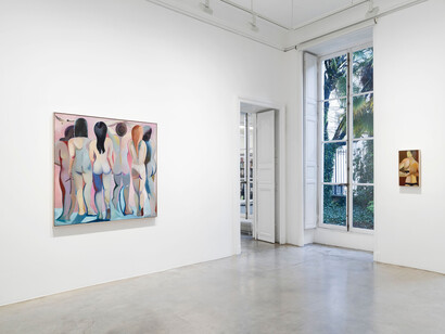 Danielle Orchard, Borrowed chord, vue de l'exposition. Avec l'aimable autorisation de Perrotin