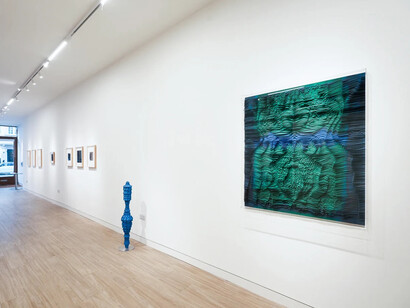 Zhang Xiaodong and Matija Čop, Folded voices, exhibition view. Courtesy of Upsilon Gallery