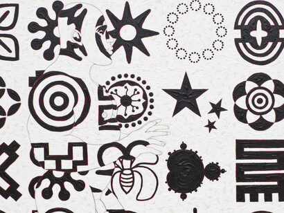 Owusu-Ankomah, Microcron begins no.23 (detail), 2014. Courtesy of October Gallery