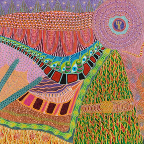 Domenico Zindato, Subtle bodies / Into there / A return / Where I had never been / Here / Invisible masters / An apotheosis (detail), 2024. Courtesy of Andrew Edlin Gallery