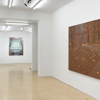 Various artists, The flesh of space, exhibition view. Courtesy of The Sunday Painter
