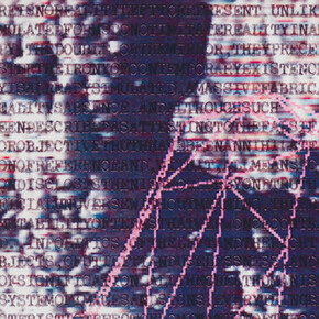 Joseph Nechvatal, Infinite apocalyptic messenger (detail), 1987. Courtesy of Magenta Plains Gallery