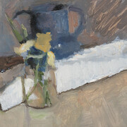 Catherine Maize, Blue amphora and vase (detail), 2023. Courtesy of Paul Thiebaud Gallery