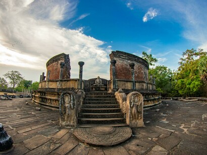 Ruins of Atadage were the house of the tooth relic of Buddha during Polonnaruwa era