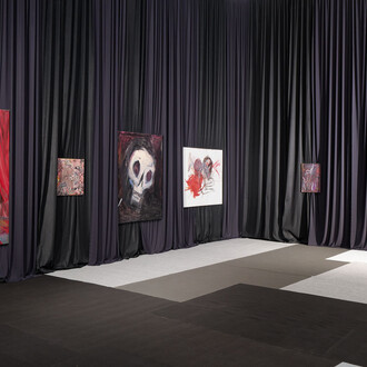 Tobias Spichtig, When a joke becomes a prayer, vue de l'exposition. Avec l'aimable autorisation de la Galerie Hussenot