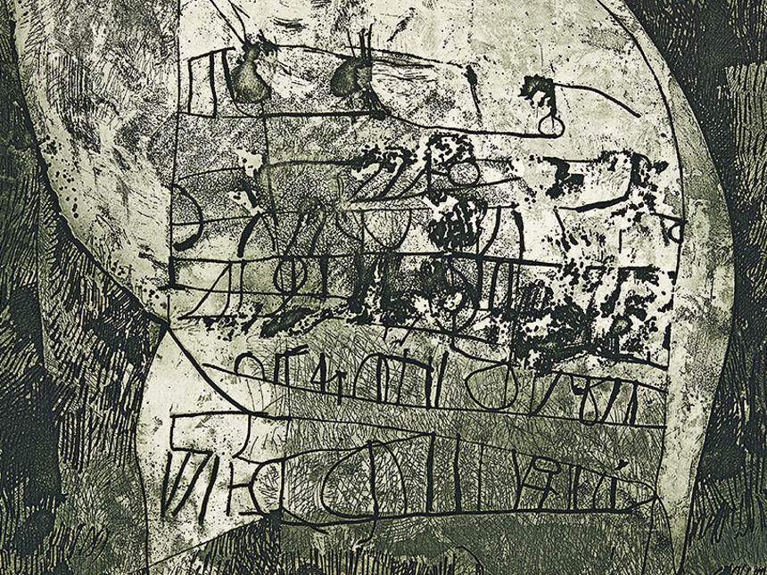 Martin Puryear, Rune Stone, 1966, Soft ground etching, aquatint, and ...