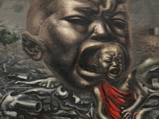 David Alfaro Siqueiros, Eco de un grito (1937, detalle)