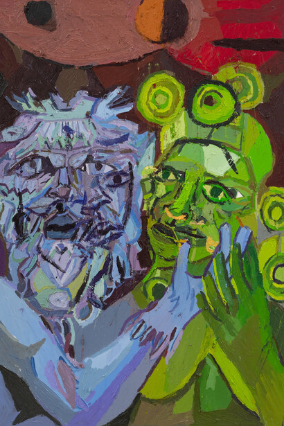Clintel Steed, Neptune and Hera embrace (detail), 2025. Courtesy of Shrine 