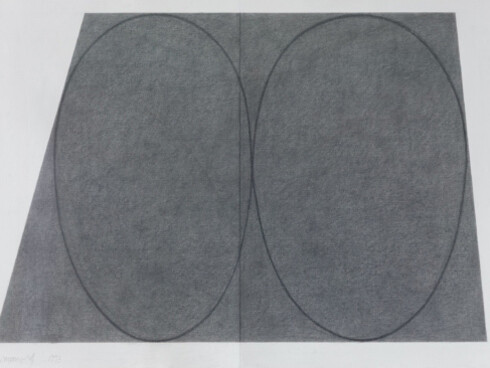Robert Mangold, In focus. Courtesy of De Brock Gallery
