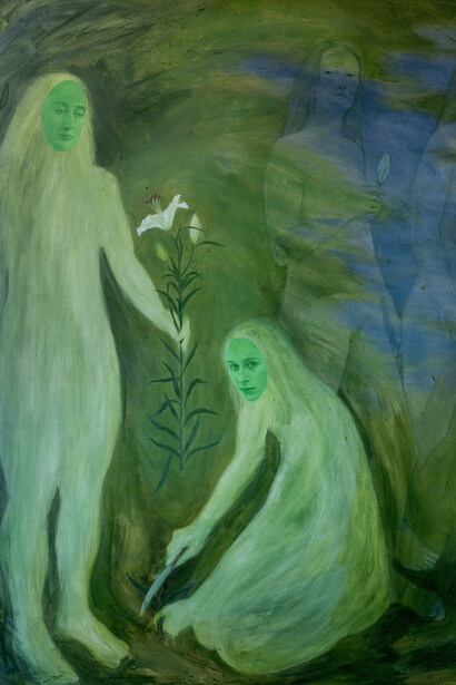 Xanthe Burdett, The Lily pickers. Courtesy of Palo Gallery