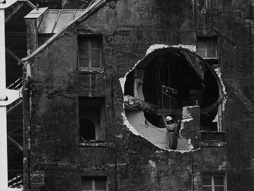 Gordon Matta-Clark, Conical Intersect 4 (Documentation of the action "Conical Intersect" made in 1975 in Paris, France), Whitney Museum of American Art, New York