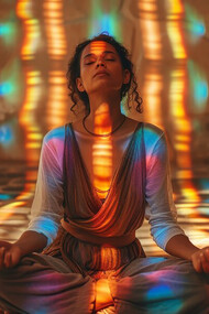 Self-care wellness practices: Harnessing colorful energy and balancing vibrant chakras