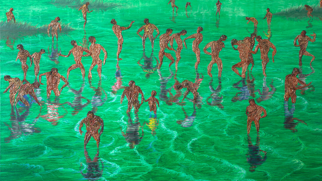 Eun C. Kim, Reflection (detail). Courtesy of Kate Oh Gallery