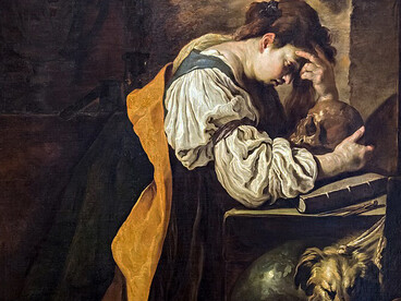 Melancholy by Domenico Fetti (1612). Death, suffering and meaninglessness are the main themes of philosophical pessimism