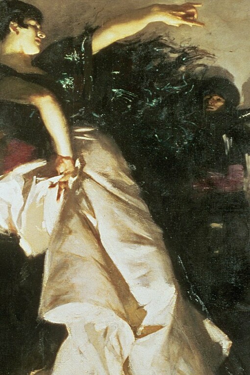 Detalle de "El jaleo", óleo sobre lienzo, John Singer Sargent, 1882