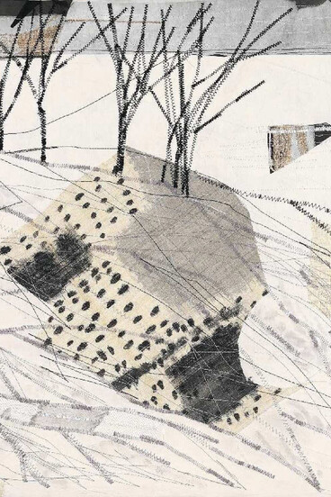 Jimin Bae, Urban echo on a Wintry Hill (detail), 2025. Courtesy of Kate Oh Gallery