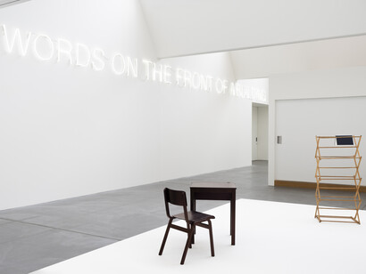 John Wood and Paul Harrison, Love songs for desperados, exhibition view. Courtesy of Von Bartha