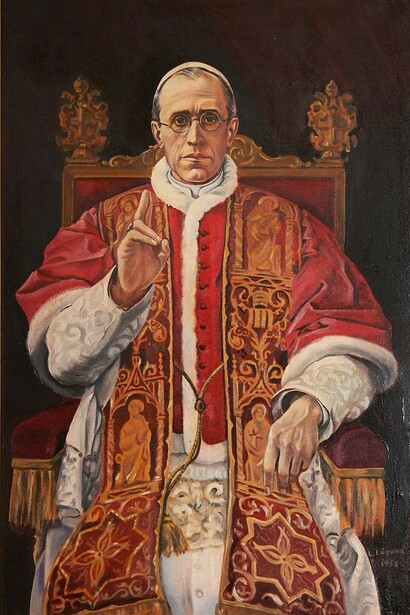 Pope Pius XII (Italian: Pio XII; Eugenio Maria Giuseppe Giovanni Pacelli; 2 March 1876 – 9 October 1958) led the Catholic Church and ruled Vatican City from 2 March 1939 until his death. He remains the most recent pontiff to bear the name Pius