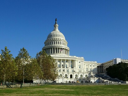 Campidoglio, sede ufficiale dei due rami del Congresso degli Stati Uniti d'America, Washington DC, USA