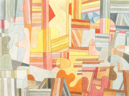 Hiroshima Nights, watercolour, 16 × 12 cm, Mark Weighton, 2025